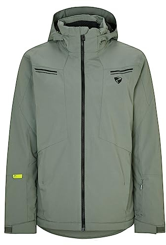 Ziener Herren TAFAR Ski-Jacke/Snowboard-Jacke | atmungsaktiv, wasserdicht, green mud, 52