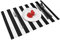 Black And-White Stripes Placemats Set Of 4, Non-Slip Heat Resistant Dining Table Mats, Table Placemats (45x30cm, Pack Of 4)