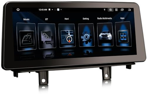 Erisin 12,3 Zoll 8 Kern Android 14 8+128GB Autoradio Navigationsgeräte für BMW 1er F20 F21 2er F22 F23 NBT GPS Carplay IPS WiFi Dab+ DSP Android Auto Bluetooth 5.0 SWC Touchscreen Hände frei OBD2