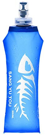 Gourde Souple Flasque Running - 250/500ml Gourde Sport Pliable | Bouteille De Sport Souple | Bouteille D'eau En TPU Souple | Poche Hydratation Flacon De Sport En Plein Air Pour Course À Pied Randonnée