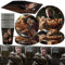51pcs Birthday Party Tableware, Goku Party Tableware Set, Goku Theme Party Supplies with Plates, Napkins, Tablecloth, Cups for Goku Theme Party, Serves 10 Guests