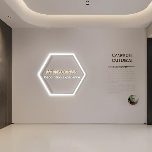 DIKHEE 1 pcs Hexagonales Lampe de Garage LED 48W 6500K Plafonnier d'Atelier LED Déformable Dly Hexagon Garage Lumière LED pour Garage, Atelier, Entrepôt, Sous-Sol, Salle de Sport