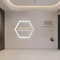 DIKHEE 1 pcs Hexagonales Lampe de Garage LED 48W 6500K Plafonnier d'Atelier LED Déformable Dly Hexagon Garage Lumière LED pour Garage, Atelier, Entrepôt, Sous-Sol, Salle de Sport