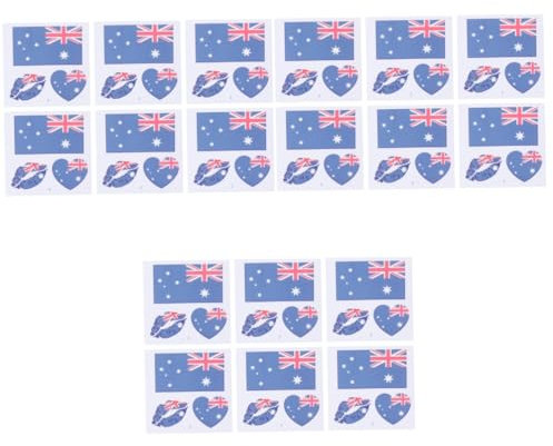 HAPINARY 75fogli Adesivi Temporanei Australia Impermeabili e Sicuri Per Sportivi e Celebrazioni Patriottiche