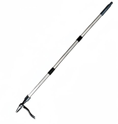 Langer Griff, Stahlguss Klauen, Verbesserte Hebelwirkung Stand Up Puller, 44 Zoll Verstellbarer Griff 4 Klauen Hand-Unkraut-Werkzeug für Garten, Hof