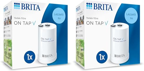 BRITA ON TAP V (600L) Cartuccia di ricambio per filtro dell'acqua - per acqua sostenibile e buon sapore, riduce micro particelle, PFAS, metalli pesanti e altre sostanze che alterano il gusto