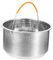 POPETPOP Cesta Vaporera De Acero Inoxidable Cocción Saludable De Verduras y Dumplings Accesorio Para Ollas y Arroceras Diseño De Orificios Para Mejor Ventilación