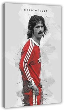 GJHTQLP Gerd Muller Leinwand-Poster, Schlafzimmer-Dekoration, 40 x 60 cm