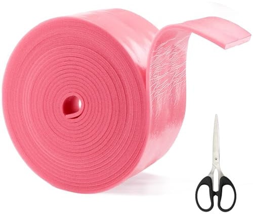 Scettar Strisce isolanti per compensazione, autoadesive per isolamento dei bordi, per riscaldamento a pavimento, massetto (100 mm x 5 mm x 20 m)