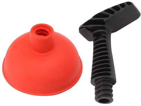 Tissting Mini Pümpel, Kompakt Design mit kurzem Griff, Effizient für Verstopfungen in Toilette, Badewanne, Spüle und Dusche, Anwendbar für Rohrblockaden durch Haare, Schmutz und Te (Style 1)
