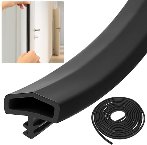 5m Weather Stripping Seal Strip,12mm Door Window Draught Excluder | Sound‑proof draught excluder strip, blocks cold air and dust for door frames and home windows.