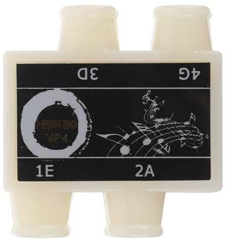 INOOMP 4 Loch Stimmpfeife aus Kunststoff Stimmgerät für Gitarre und Ukulele Geeignet für Professionelle Musiker und Musikunterricht Kompakte Maße 5.4X5.0X1.7cm