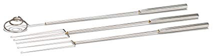 Patisse 1729 Set de 3 Fourchettes à Chocolat INOX Argent 20 cm