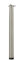 Möbelfuß 2er Set höhenverstellbarer Stützfüße in Edelstahl Optik 705 mm + 25 mm Rundrohr 60 mm Durchmesser Möbelfuß Tischbein Möbelfüße