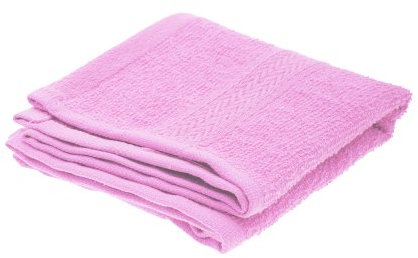 Jassz Serviette Serviette invité Unie, Rose, Taille Unique