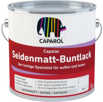 Caparol Capalac Seidenmatt Buntlack 2,5 Liter RAL 9005 Tiefschwarz