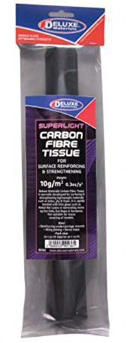 Deluxe Materials 75 x 33cm Superlight Carbon Fibre Tissue # BD62
