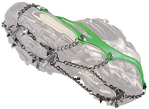 Nortec Steigeisen Nordic Made in Italy für Wandern und Trail Running Winter auf EIS und Schnee, Micro Steigeisen Leichte Schuhe mit Etui (M)