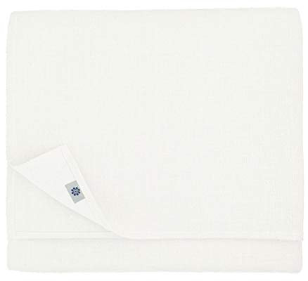 Linen & Cotton Elegante Festliche Tischdecke Stoff Amelia - 50% Leinen, 50% Baumwolle, Weiß/Weiss (147 x 200 cm) Tischtuch Tischwäsche Eckig für Restaurant Hotel Cafe Deko Hochzeit Geburtstag Party