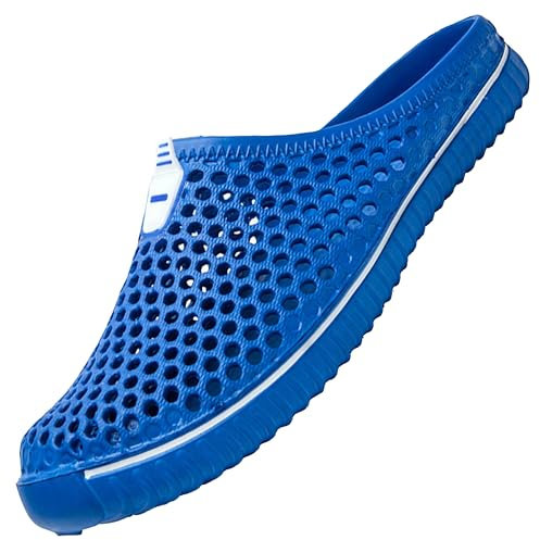 SAGUARO Unisex Zapatillas de Playa Ahueca hacia Fuera Las Jardín Sandalias Clogs Zapatos de Interior Exterior del Deslizador 42EU Azul Profundo