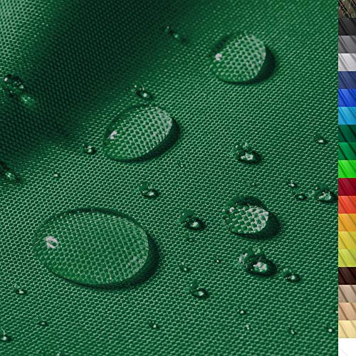 1buy3 – wasserdichter Polyesterstoff “Premium” mit 8.450mm Wassersäule für Zelte, Abdeckplanen, Bezüge, Outdoorbekleidung & Co – Meterware 160cm Breite – reißfest & pflegeleicht (Farbe 13/Dunkelgrün)