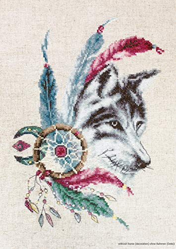 Luca-S Kreuzstichset Der Wolf, Zählmuster, 18x25cm