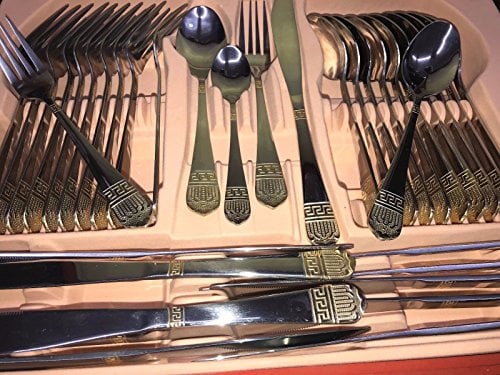 VERSAC Besteck Medusa Mäander LUXUS EDELSTAHL 72 Teilig BESTECKSET BESTECK SET TAFELBESTECK BESTECKKOFFER MEDUSA Besteck im HOLZKISTE ( SO LANGE DER VORRAT REICHT )