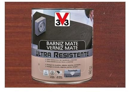 BARNIZ INTERIOR ULTRA RESISTENTE MATE 250ML CAOBA