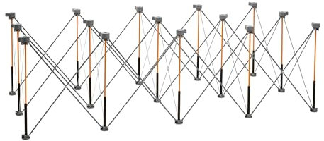 BORA Centipede 1.2m x 2.4m x 0.75m Unit, 4 X-Cups, 4 Clamps, C/S Bag