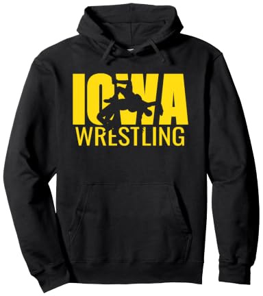 Iowa Wrestling Freestyle Wrestler Gift The Hawkeye State Pullover Hoodie