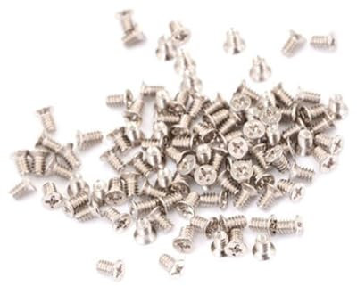 Lag Schrauben 100pcs PC Kasten 32 * 6mm Hard Drive HDD Caddy Hot-Swap-Server Tray Spannschraube Flach Senkkopf DIY-Computer Tippen Sie Bolzen (Color : Silver)