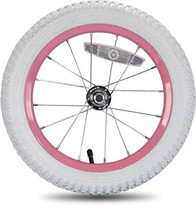 JOYSTAR 14 Zoll Kinderfahrrad Vorderräder Ersatz mit 14 Zoll Luftgummireifen Weiß