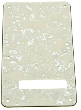 Dopro Strat Gitarrenrückplatte ST Trem Tremolo für USA/Mexican Standard Fender Stratocaster Aged Pearl