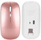 Liukouu Léger à Brancher et Jouer, Montage sans Fil, récepteur USB Ergonomique, Souris Rechargeable, Ordinateur Portable(Rose Gold)