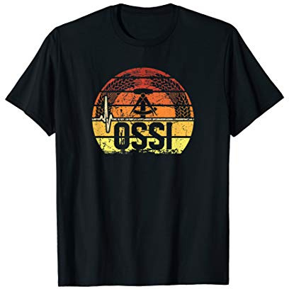 Ossi DDR Herzschlag Motiv mit Hammer & Zirkel im Ährenkranz T-Shirt