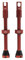 Peaty's X Chris King MK2 Tubeless Ventil Presta - Integrierter Speichenschlüssel & Ventilkernentfernungskappen, Mountainbike, Rennrad Fahrrad Reifen, Kompatibel einfügen, 7075 Aluminium - 60mm Rot