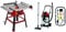Einhell Scie circulaire à table TC-TS 2225U (max 2200 W, lame de scie Ø254 x ø30 mm, butée parallèle/angle, démarrage progressif réglage en hauteur jusqu'à 80 mm) + aspirateur synchro 30L TE-VC 2230SA