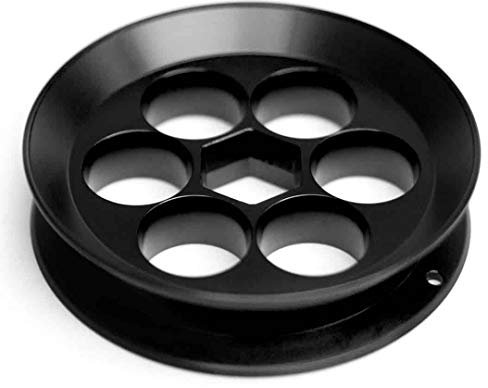 Yoyito Angelschnurrolle aus Aluminium, für Reisen (Schwarze Spule)
