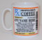 Coffee Prescription Personalised Any Name Ceramic Mug Funny Novelty Gift