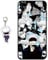 Staremeplz Compatible iPhone 7 Plus/8 Plus Case - Anime Design with Figure Keychain, Soft Silicone Flexible TPU Animation Phone Case