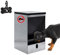 Tolva Autoservicio para Perros | Tapa Basculante Antipájaros y AntiRatones | Elegante diseño en Negro | Gran Capacidad 10 kg, 20 kg, 40 kg (10kg Negro)