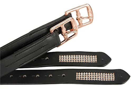 Harry's Horse Steigbügelriemen Crystal - 90 cm - Gold