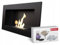 KRATKI Golf Chimenea Interior de bioetanol + Guijarros + Embudo + Set de aromaterapia Biocontenedor de Pared 0,2 l Acero Pintado en Polvo Certificado TÜV 37x64 cm