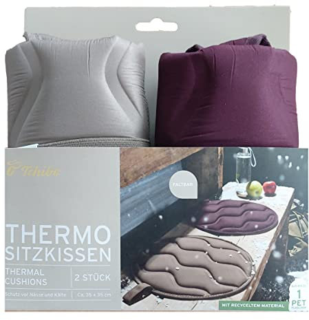 Tchibo TCM 2 x Thermokissen faltbares Thermo Sitzkissen Kissen Camping Festival