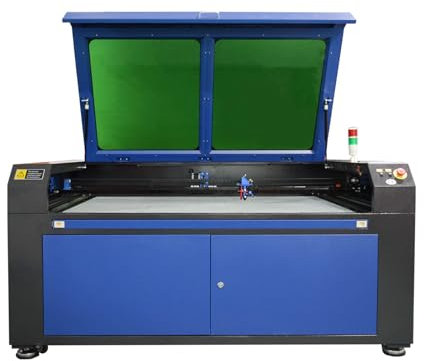 Enfoque Automático - 130W Máquina de Grabado Láser 1400x900mm Máquina de Grabador Láser de CO2 Máquina de Corte Láser LCD Digital Puerto USB, Bomba de Aire, Nido de abeja,Software RDWorks, CE