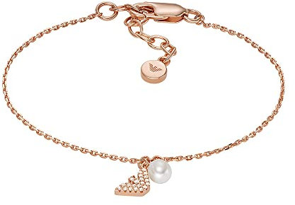 Emporio Armani Bracelet Pour Femmes - Extensions De Noyau, Longueur : 151mm+34mm, Largeur : 8.6mm, Hauteur : 4mm Bracelet En Argent Sterling Et Or Rose, EG3575221