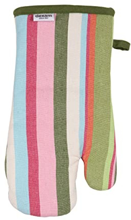Dexam Recycled Cotton Striped Gauntlet - Green