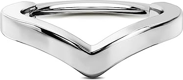 OUFER Knorpel Helix Earring Hoop 16G V-Shaped Orbital Conch Ring Gold Silber Tragus Rook Daith Piercings Jewellery Clicker Snug Surgical Steel Forward Top of Ear Septum Nose Ring 12 mm
