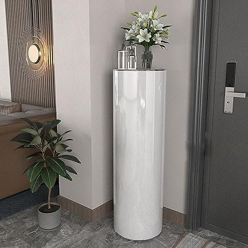 Schuhschrank, Rotierendes Schuhregal 360° Original, Freistehender Rotierender Schuhständer Aus Metall, Vertikales Schuhregal für Die Aufbewahrung Kleiner Räume, Einfach Und Modern ( Color : White , Si