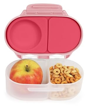 b.box Porta Merenda | Mini Bento Box con 2 Scomparti a Prova di Perdite | Porta Pranzo e Porta Merenda Bambini Scuola | Lunch Box Bambini Adatto a Frutta Intera | Senza BPA
